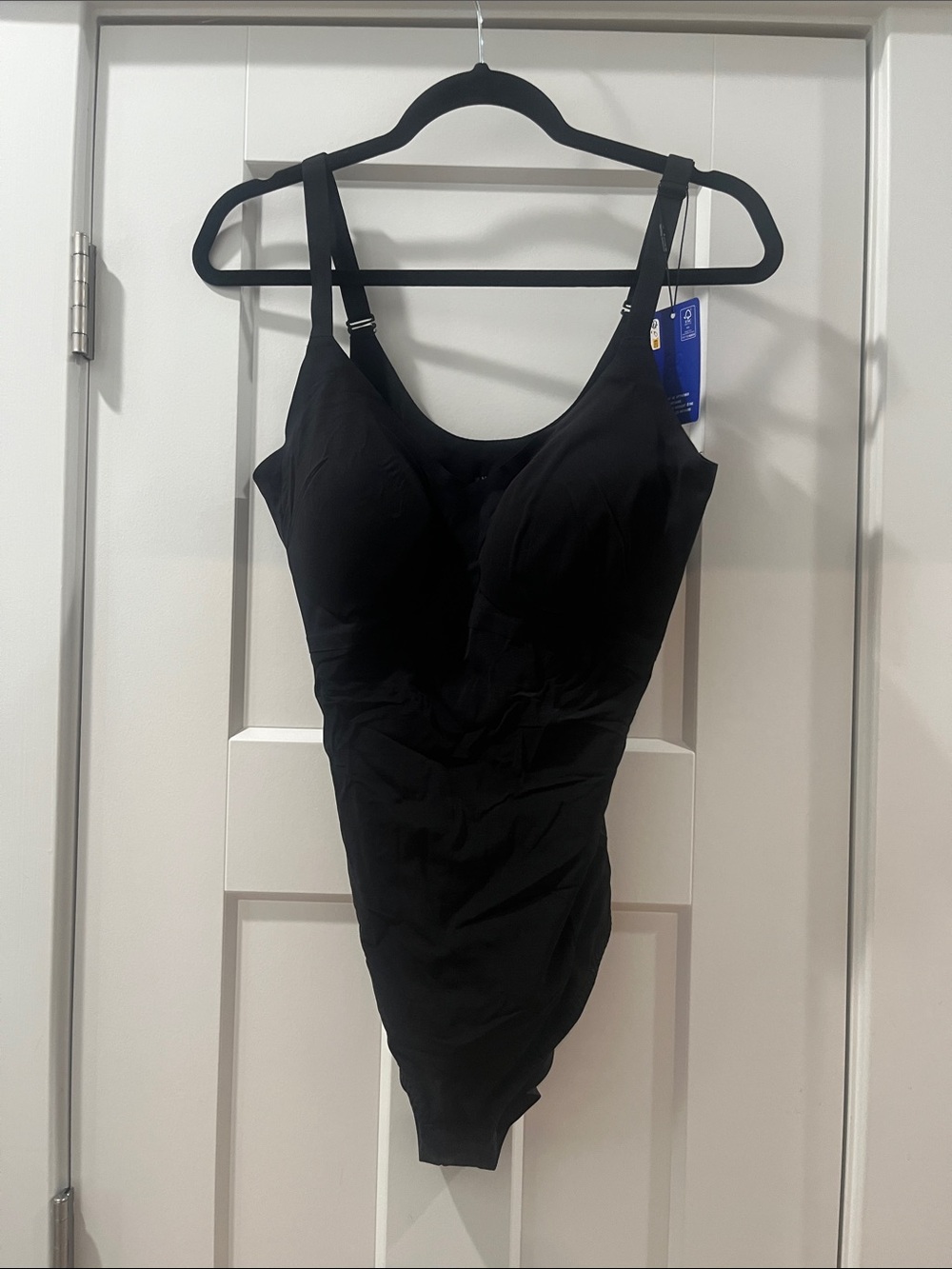 Honey Love Honeylove XL Black Cami Bodysuit NWT
